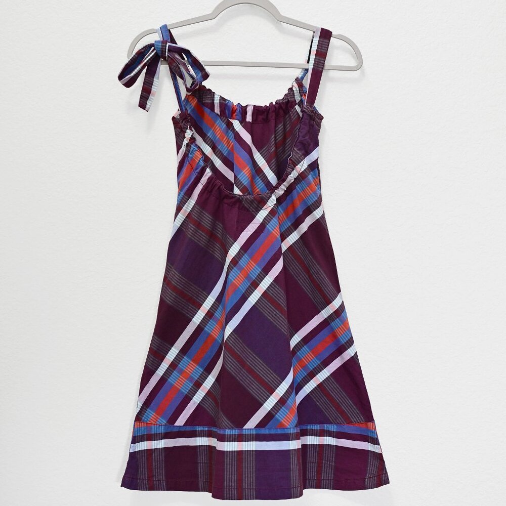 Vintage Diesel (Archival 55DSL) Y2K Plaid Mini Dress-Size Small - Picture 2 of 14